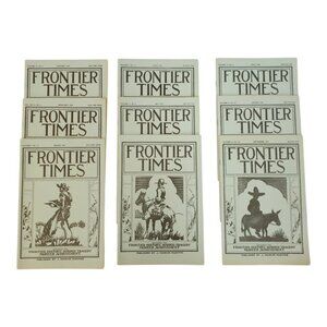 Frontier Times Magazine Reprint Lot Of 9 January - September 1934 Editions